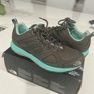The North Face Women's Brown and Aqua Athletic Shoes